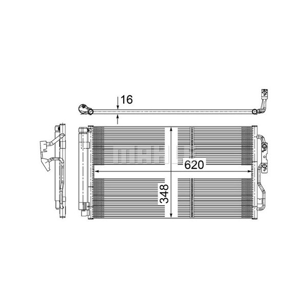 Kondensor, klimatanläggning Mahle AC 652 000S MAHLE