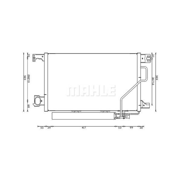 Kondensor, klimatanläggning Mahle AC 662 000S MAHLE