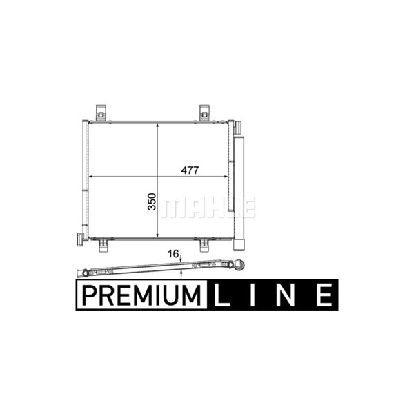 Kondensor, klimatanläggning Mahle AC 747 000P MAHLE