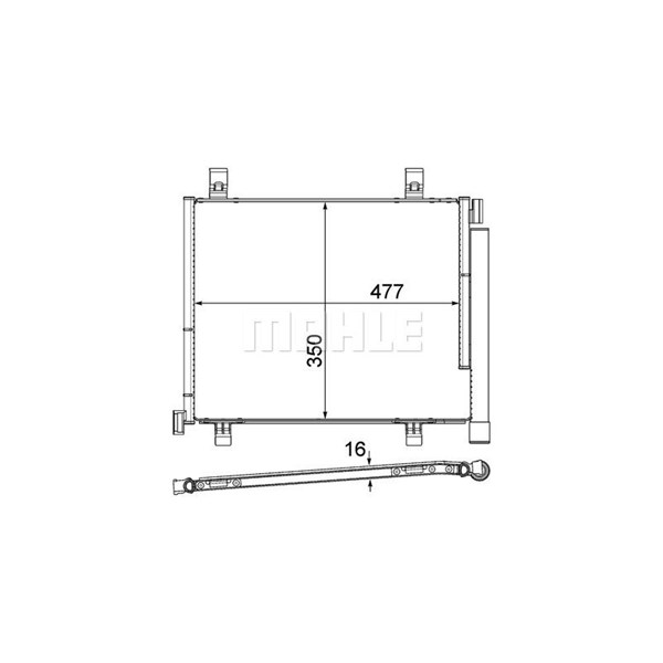 Kondensor, klimatanläggning Mahle AC 747 000P MAHLE Kondensor, klimatanläggning Mahle AC 747 000P MAHLE