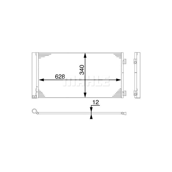 Kondensor, klimatanläggning Mahle AC 751 000S MAHLE