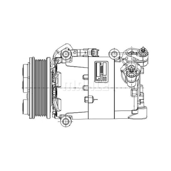 Kompressor, klimatanläggning 12V Mahle ACP 1360 000P MAHLE