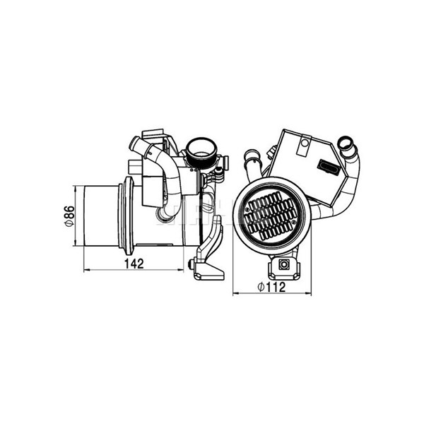 Kylare, avgasåterföring Mahle CE 5 000P MAHLE