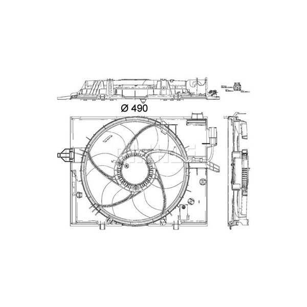 Fläkt, kylare Mahle CFF 190 000P MAHLE Fläkt, kylare Mahle CFF 190 000P MAHLE