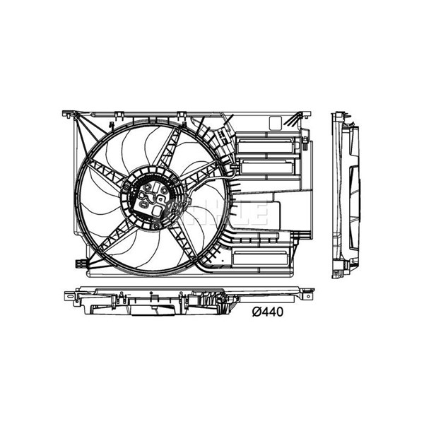 Fläkt, kylare Mahle CFF 405 000P MAHLE