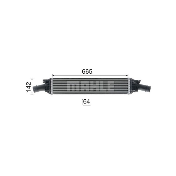 Intercooler Mahle CI 170 000P MAHLE Intercooler Mahle CI 170 000P MAHLE