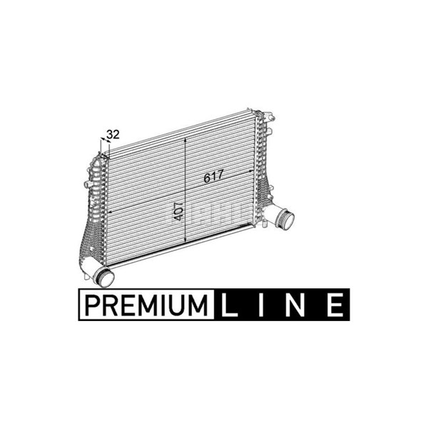 Intercooler Mahle CI 207 000P MAHLE