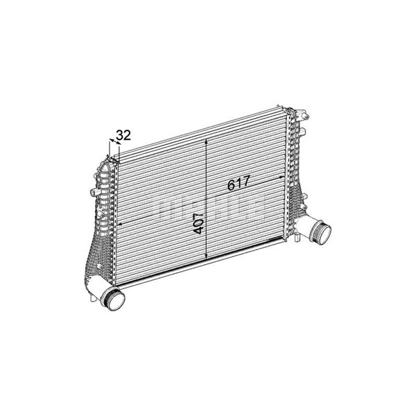 Intercooler Mahle CI 207 000P MAHLE