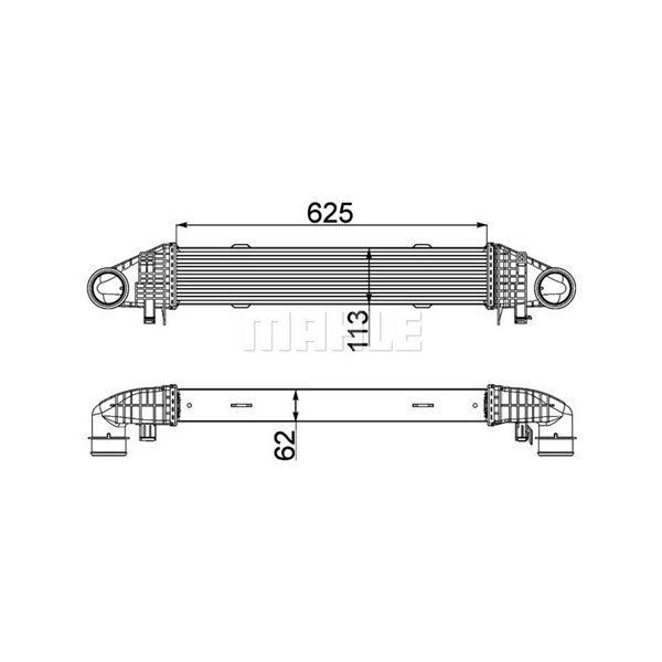Intercooler Mahle CI 359 000P MAHLE Intercooler Mahle CI 359 000P MAHLE