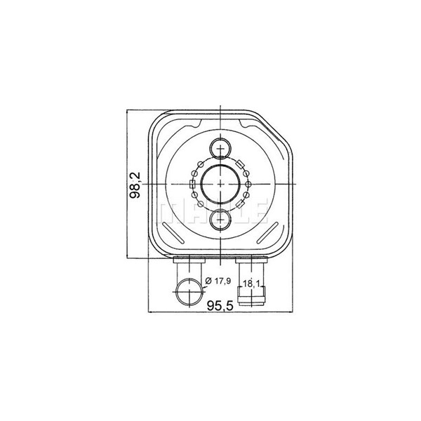 Oljekylare, motor Mahle CLC 165 000S MAHLE