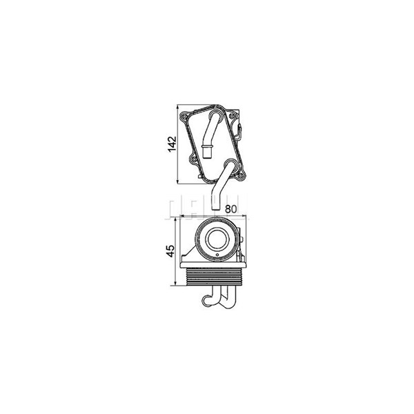 Oljekylare, motor Mahle CLC 24 000P MAHLE
