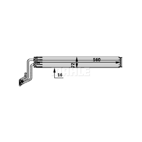 Oljekylare, styrning Mahle CLC 48 000P MAHLE