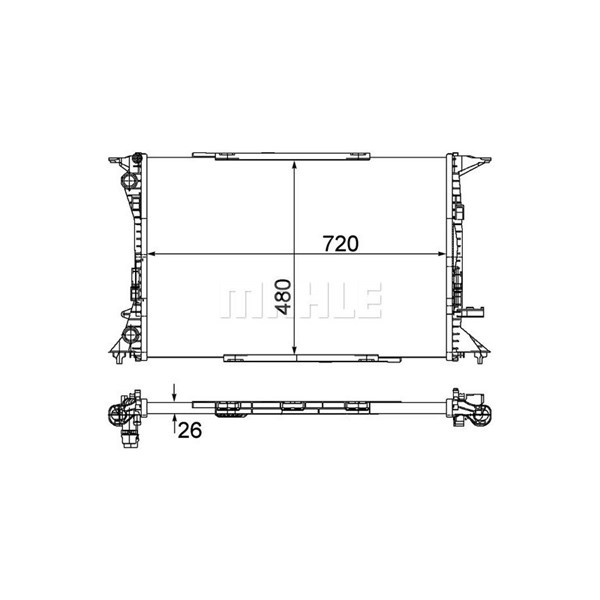 Kylare, motorkylning Mahle CR 1060 000P MAHLE