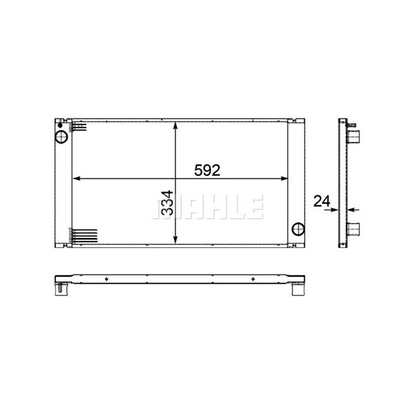 Kylare, motorkylning Mahle CR 1095 000P MAHLE