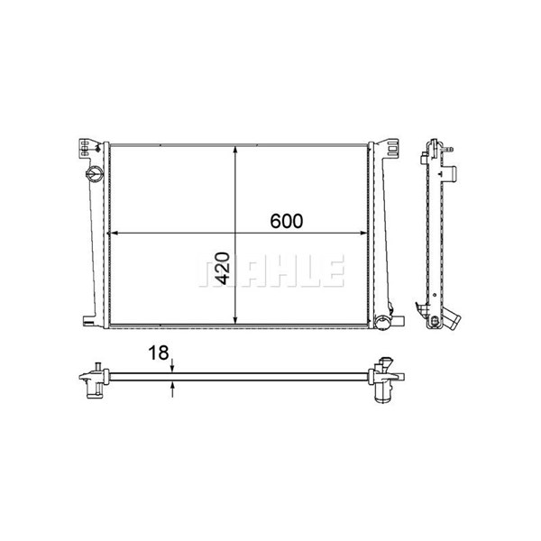 Kylare, motorkylning Mahle CR 1123 000P MAHLE