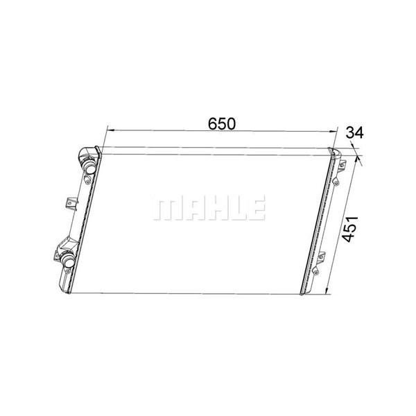 Kylare, motorkylning Mahle CR 1538 000S MAHLE