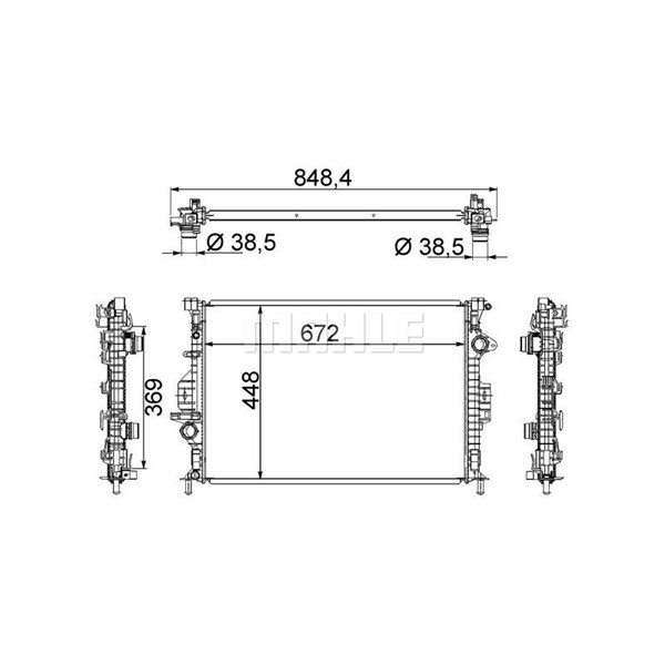 Kylare, motorkylning Mahle CR 1748 000S MAHLE