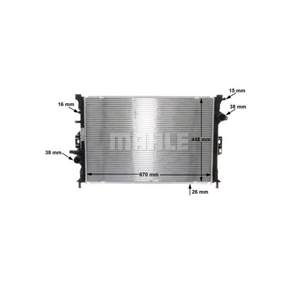 Kylare, motorkylning Mahle CR 1748 000S MAHLE