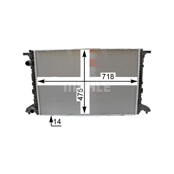 Kylare, motorkylning Mahle CR 2176 000P MAHLE