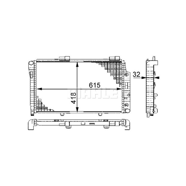 Kylare, motorkylning Mahle CR 270 000S MAHLE