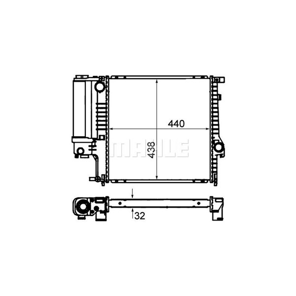 Kylare, motorkylning Mahle CR 330 000P MAHLE