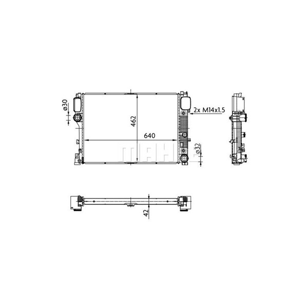 Kylare, motorkylning Mahle CR 38 000S MAHLE