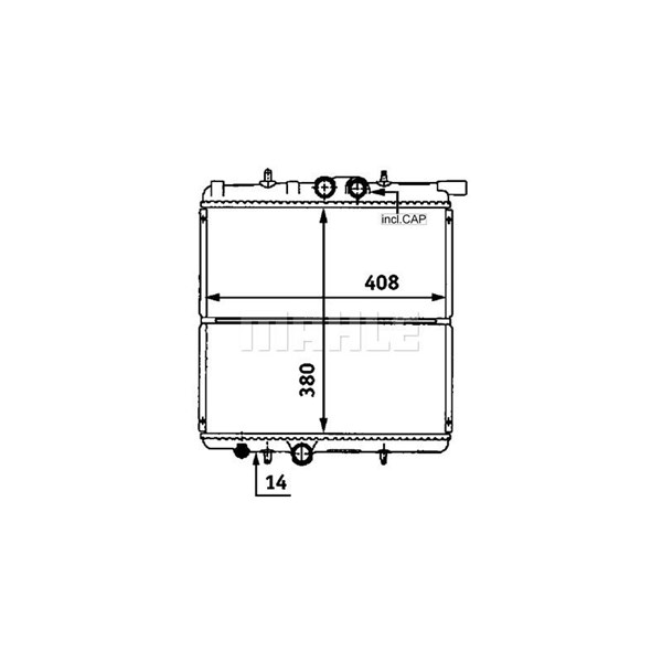 Kylare, motorkylning Mahle CR 527 000S MAHLE