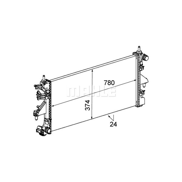 Kylare, motorkylning Mahle CR 886 000P MAHLE