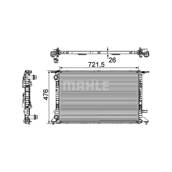 Kylare, motorkylning Mahle CR 905 000P MAHLE