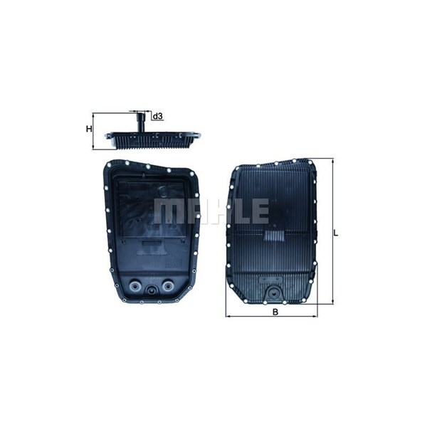 Oljetråg, automatväxellåda Mahle HX 152 MAHLE