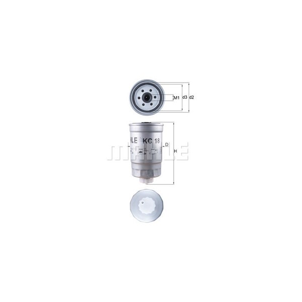 Bränslefilter Mahle KC 18 MAHLE