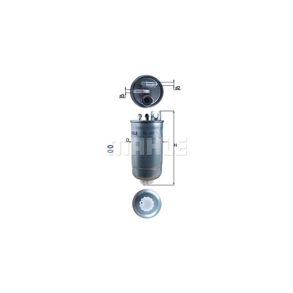 Bränslefilter Mahle KL 147D MAHLE