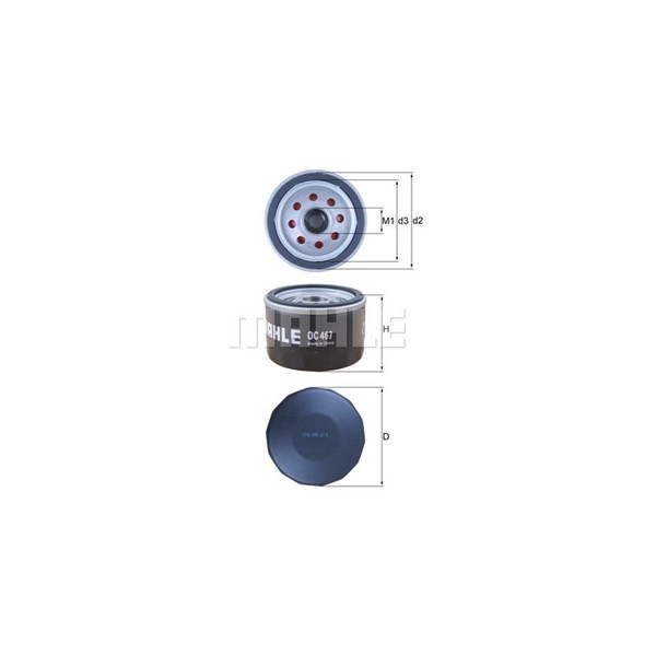 Oljefilter Mahle OC 467 MAHLE
