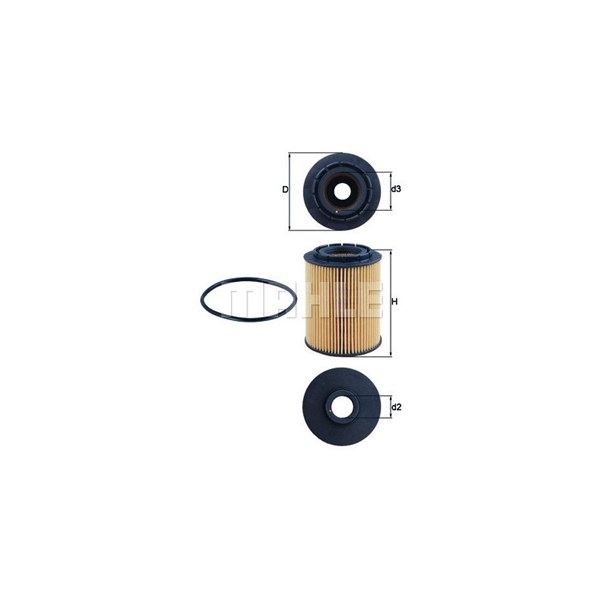 Oljefilter Mahle OX 160D MAHLE