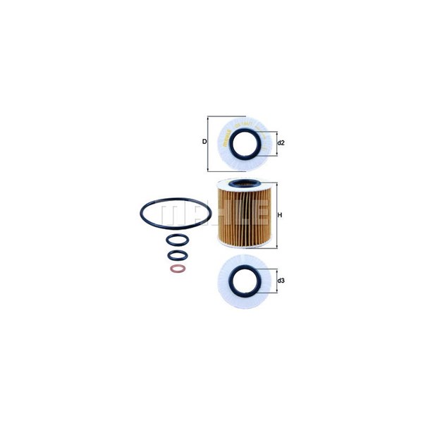 Oljefilter Mahle OX 166/1D MAHLE
