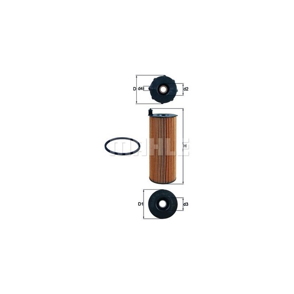 Oljefilter Mahle OX 196/1D MAHLE