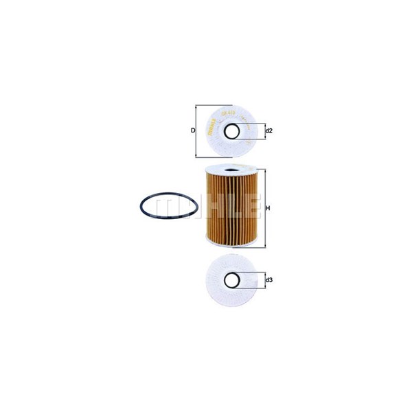 Oljefilter Mahle OX 415D MAHLE