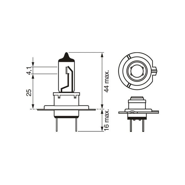 Halogenlampa H7 Px26d 12V Bosch 1 987 301 153 BOSCH