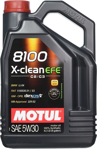 Motorolja MOTUL 8100 X-CLEAN EFE 5W-30, 5L MOTUL