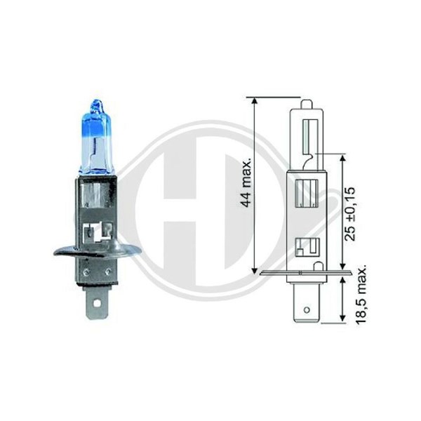Halogenlampa DIEDERICHS More Light +90% H1 P14,5s Diederichs LID1 DIEDERICHS