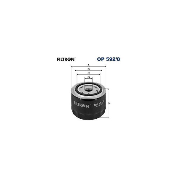 Oljefilter Filtron OP 592/8 FILTRON