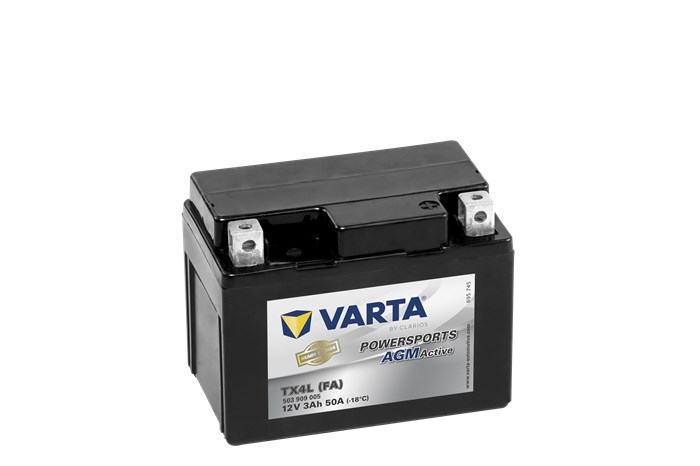 MC Batteri AGM VARTA TX4L (FA) 12V 3Ah 50A VARTA