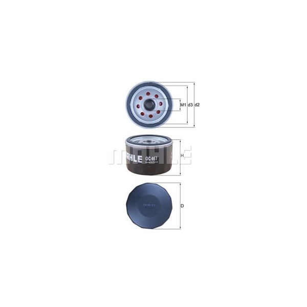 Oljefilter Mahle OC 467 MAHLE