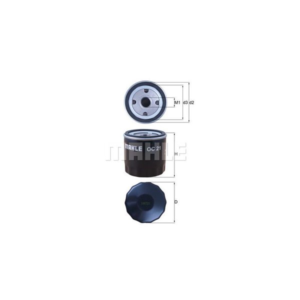 Oljefilter Knecht OC 21 KNECHT
