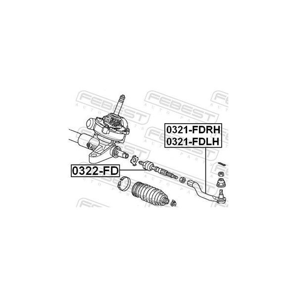 Styrled, Vänster Febest 0321-FDLH FEBEST Styrled, Vänster Febest 0321-FDLH FEBEST