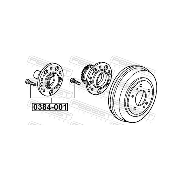 Pinnbult, hjulnav Febest 0384-001 FEBEST Pinnbult, hjulnav Febest 0384-001 FEBEST