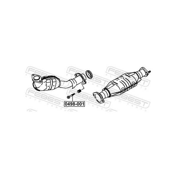 Bult, avgassystem Febest 0498-001 FEBEST Bult, avgassystem Febest 0498-001 FEBEST