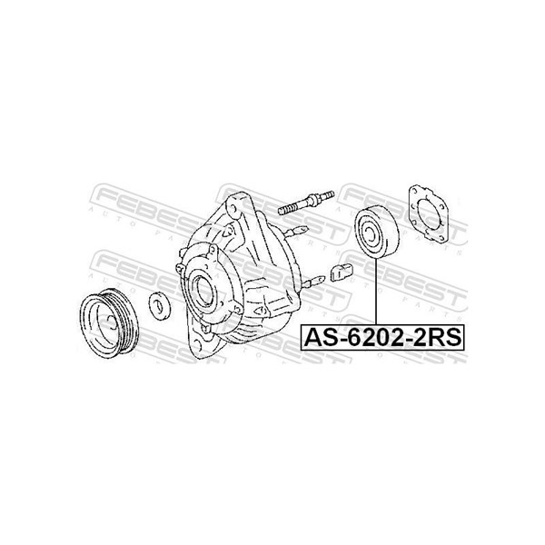 Lager Febest AS-6202-2RS FEBEST