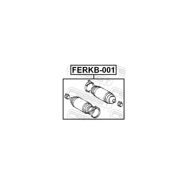Styrväxeldamask, Fram, höger eller vänster Febest FERKB-001 FEBEST
