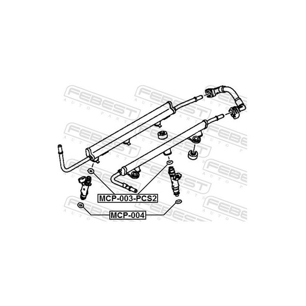 O-ring, insprutning Febest MCP-003 FEBEST O-ring, insprutning Febest MCP-003 FEBEST